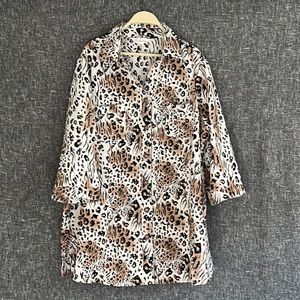 Animal print light weight shirt/jacket/dress